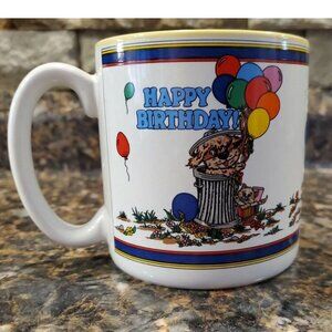 Happy Birthday Balloons Cat & Dog Coffee,Tea Cup,Hot Chocolate Mug